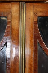 Late 19th century Satinwood Narrow Georgian Vitrine Display Cabinet