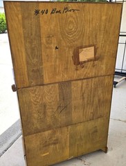 1930s Karges Country French Walnut Pullout Folding Service Bar