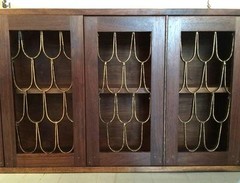 Rare and Early Walnut Wall Hanging Cabinet by Paul Evans and Phillip Powell