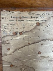 Antique W.P.C.&Co. New York Cabinet Letter File from the early 20th. Dated 1900