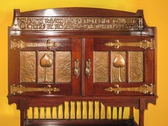 20% OFF Victorian Arts & Crafts Mahogany Smoker’s Cabinet Circa 1880
