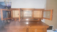 Antique Oak Dental Cabinet Vintage