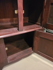 Antique Mahogany Dry Sink With Copper Basin