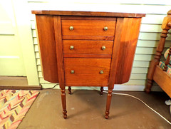 Solid Walnut Sewing & Knitting Cabinet Martha Washington Professionally Restored