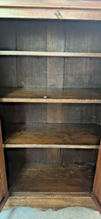 Antique Pie Safe Cabinet With Distinctive Design Stamped In Metal