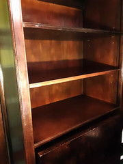 Antique Knob Creek original Wall unit Burl Drop Front Secretary Desk Cabinet