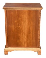 VINTAGE QUEEN ANNE ANTIQUE STYLE PENNSYLVANIA TOMBSTONE DOOR CHERRY SPICE CHEST