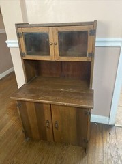 Very Nice Antique Child’s Stepback Kitchen Cupboard