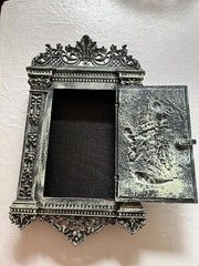 Victorian Wall Cabinet – Metal and Wood Construction