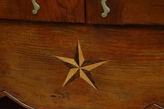 HANDMADE FRENCH PROVINCIAL FRUITWOOD PEWTER CUPBOARD C. 1810