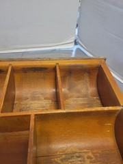 Vintage Wooden Drawer Trinket Tray Curio Shadowbox 12 Slots