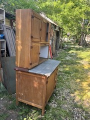 Antique Hooser Cabinet Kitchen Cabinet 67”x40”x24” Local Pick Up