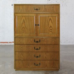 Modern Campaign Style Oak Gentlemen’s Chest by Founders Furniture Patterns 35