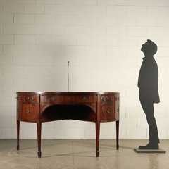 Antique Servant George III Mahogany Ebony Maple Brass XVIII Century England Abou