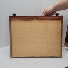 Antique J & P Coats 2 Draw Wood Spool Cotton Cabinet Counter Top Store Display