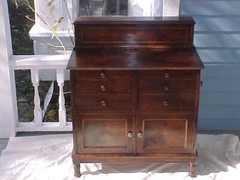 Antique wood Dental Cabinet apothecary vintage medical