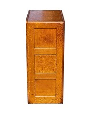 Antique Arts & Crafts Tiger Oak Three Drawer Office File Cabinet