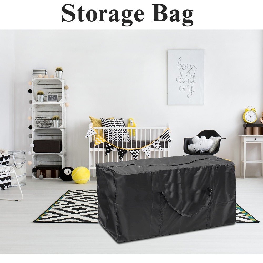 Black Storage Cabinet Cover, Oxford Cloth Material 52*27*27inch