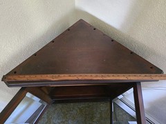 Unique Victorian Style Antique Corner Cabinet Glass and Mirror with Shelves