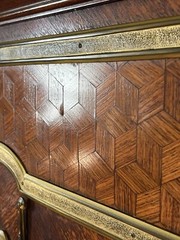 French Ormolu Inlaid Marquetry Vitrine