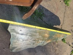Vintage Antique Chippy Paint 3 Tier Carved Corner Shelf Cabinet Curio