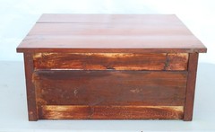 Late 19th Century Clark’s o.n.t. 2 Drawer Walnut Spool Cabinet Brass Stem Pulls