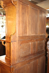 French Antique Oak Art Nuovo Buffet Cabinet / Hutch