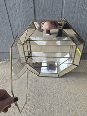 Mid Century Hollywood Octagon Curio cabinet MCM