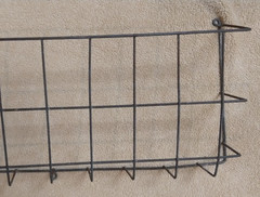 Vintage Sellers / Hoosier Cabinet Cookbook Holder Metal Wire Rack Antique 19×8