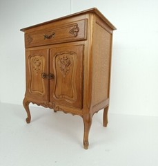 Vintage hallway Cabinet Mid Century Modern style End table Modernist Funky