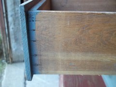 ANTIQUE EARLY 19th CENTURY PANELED DOOR COUNTRY STEPBACK SPICE CUPBOARD