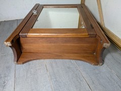 Vintage Rustic Country Wood Wall Medicine Apothecary Cabinet Shelf Mirror Door