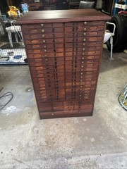 Antique 45 Draw Printers Cabinet/ Local Pickup Only