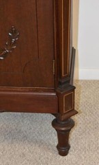 Renaissance Revival Sheet Music Cabinet, Mahogany, Carvings