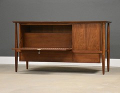 Refinished Walnut 56” Sideboard Credenza by Mt. Airy Finished Back