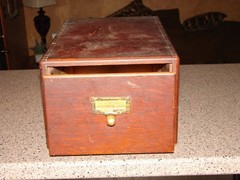Antique Single Drawer Quarter Sawn Oak Library File Cabinet Dovetailed Quality