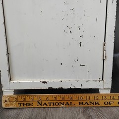 Industrial Metal Medical Cabinet White Steel Storage Locker 28″ Freestanding Sm