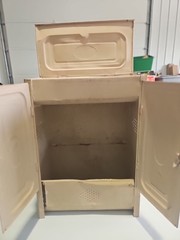 cupboard cabinet tin 20 x 14 x 8 fruit vegetable original 1940