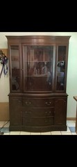 Duncan Phyfe Buffet China Cabinet Bow Front
