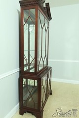 LF33074: MASTER CRAFTSMAN Quality Chinese Chippendale Mahogany Display Cabinet