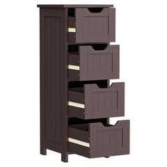 Floor Standing Waterproof Bathroom Cabinets Storage Cabinet for Bathroom Brown