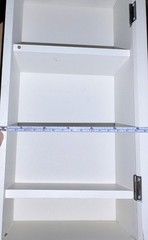 White wood glass door display case curio cabinet table top/wall hanging