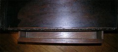 ANTIQUE HEAVILY CARVED JACOBEAN REVIVAL STYLE CABINET SIGNED EDWARDS & ROBERTS