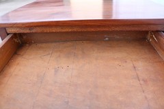 Late 19th Century Clark’s o.n.t. 2 Drawer Walnut Spool Cabinet Brass Stem Pulls