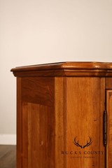 Ethan Allen French Country Style ‘Legacy’ Maple Bowfront Server