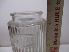 HOOSIER CABINET ORIGINAL TEA SPICE JAR GLASS LOT # 1219