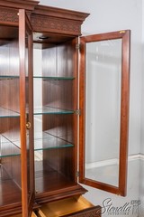 70401: HENKEL HARRIS Cherry Large China Cabinet Breakfront