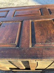 Antique Livery cabinet cupboard oak raised panel Pilgrim Period Farm House