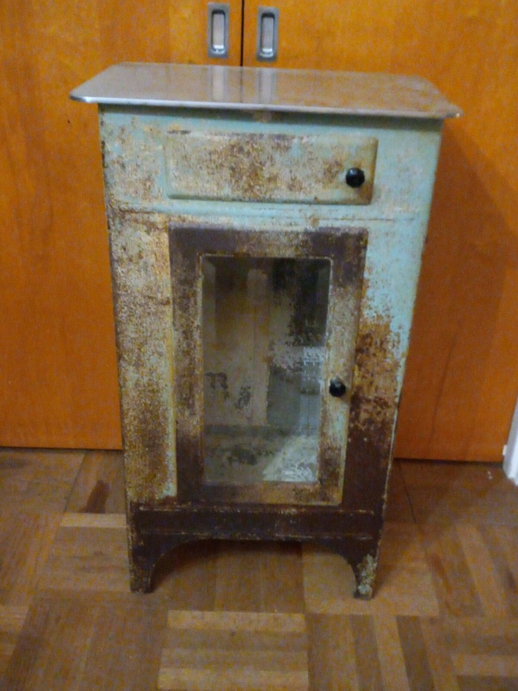 vintage dental cabinet