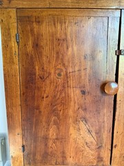 19th Century New England Butternut Blanket Press or Linen Cupboard
